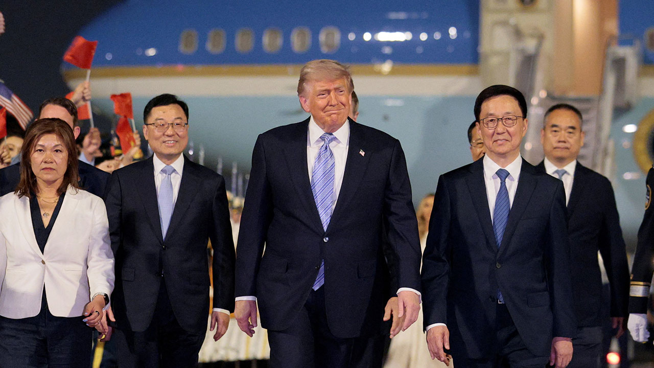 트럼프 중국 베이징 도착‥2박3일 국빈방문 돌입