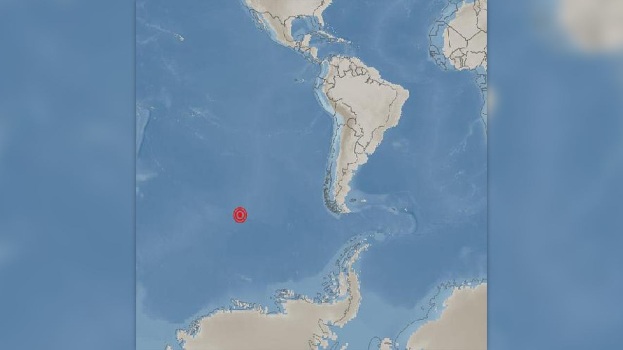 동태평양 남쪽 해령 바다서 규모 6.6 지진 발생