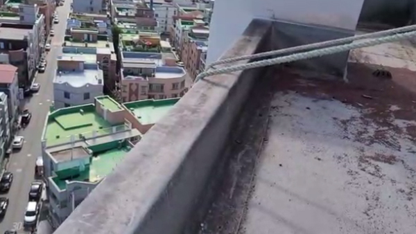 [탐정M] 1.8cm 밧줄에 목숨 건 '삼촌'들‥15층 지붕 직접 올라갔더니