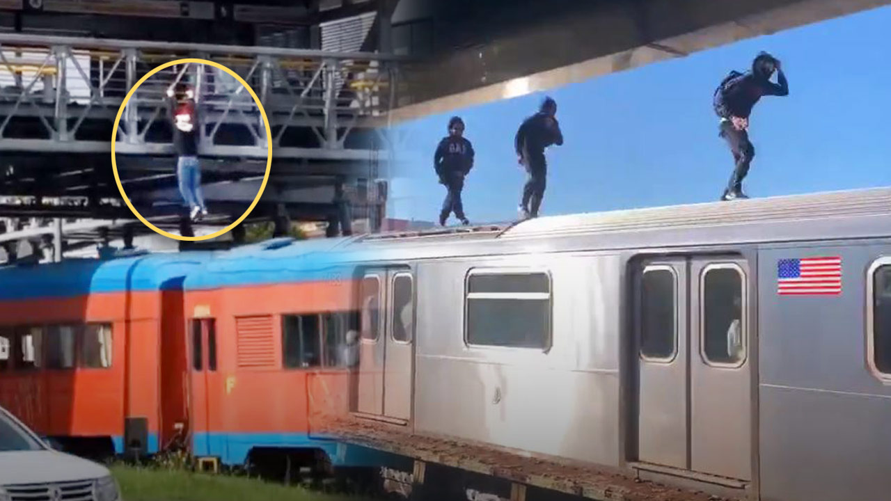 [인싸M] 지하철 지붕 위를 달리는 소녀‥위험천만 SNS 챌린지