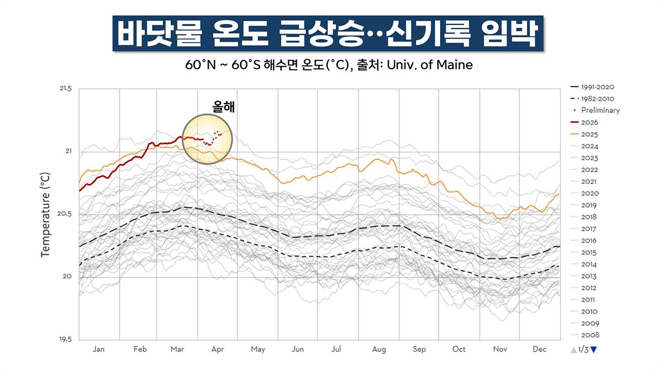 "위험한 여름 될 것" 역대급 해양열파·엘니뇨·북극냉기 충돌? [기후인사이트 26 | 인싸M]