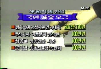 평화의 댐 건설성금신경민