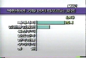 MBC 전국 여론조사 통일외교 분야 결과전용학