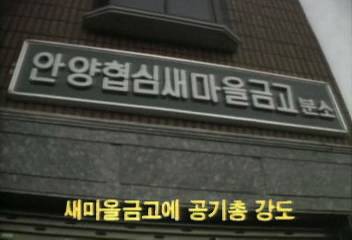 안양 협심 새마을금고에 공기총 강도백지연