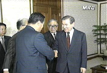 노대통령 미즈즈까히로시 일본 중의원 접견백지연