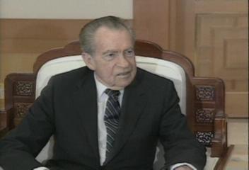 김 대통령 닉슨 전 미국 대통령 접견엄기영