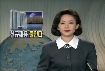 1995년 공무원 충원계획 신규채용 13 줄어신경민