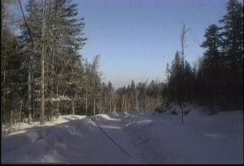 겨울 눈속 백두산이호인