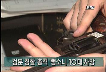 검문 경찰 총격 뺑소니 10대 사망정혜정