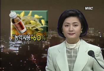 전국 콩나물 재배 업체중 60가 농약 사용 경험 있다이진숙