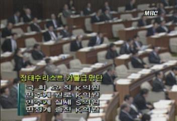 정태수 한보 총회장 직접 관리 정치인 리스트 56명선김동섭
