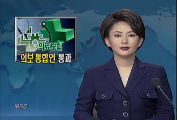 지역직장 의료보험 통합안 국회 통과고대석