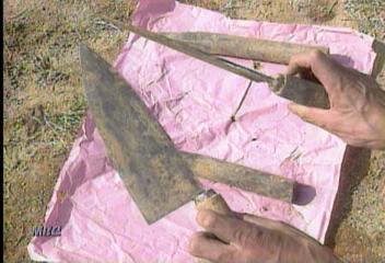 충무공 묘에서도 식칼 쇠말뚝 발견임양재