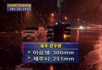 태풍 올가 강타 제주 한림체육관 지붕 날아가 2억 피해송창우