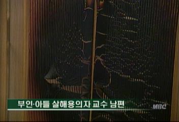 부인아들 살해용의자 교수 남편 수사최율미