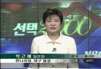 박근혜 한나라당 당선자 발언