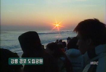 동해안 해돋이  백만 인파정영식