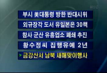 금강산서 남북 새해맞이 행사최율미