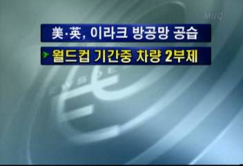 월드컵 기간중 차량 2부제김주하