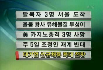 대기업 신규채용 확대 전망최율미