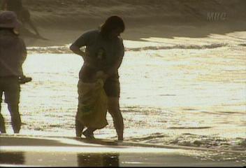 데스크영상 노을진 해변에서 강원도 맹방해수욕장