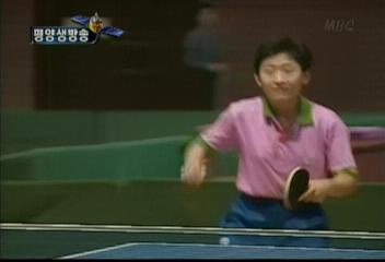 북한 아시안게임 대표팀 마무리 훈련 한창탁구체조윤동렬