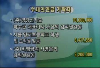 수재의연금 기탁자차미연