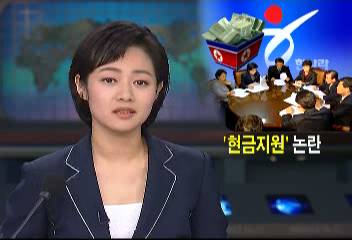 한나라당 북한 룡천사고 현금 지원 논란유상하