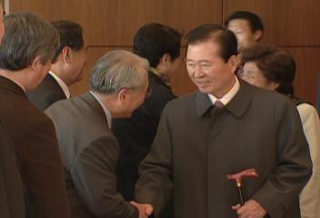 김대중 전 대통령 남북 정상회담 지금이 적기신년 회견중김주하