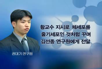 권대기 연구원 황우석 교수 지시로 줄기세포 시료 조작 사실 시인윤효정