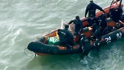 헬기로 둘러본 사고 현장사고 후 108시간 치열한 해역