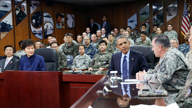 한미 정상 연합사 첫 공동방문"우리는 함께 갈 것"