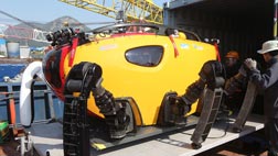 조류에 약해 정조기에만 투입수중로봇의 현 주소는