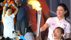 화려한 개막식 최종 성화자 대장금 이영애평화의 불꽃 밝혀