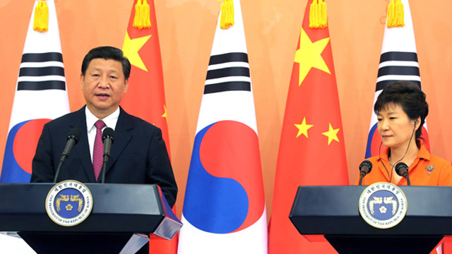 한중정상 북한 핵개발 확고히 반대 공동 성명 채택