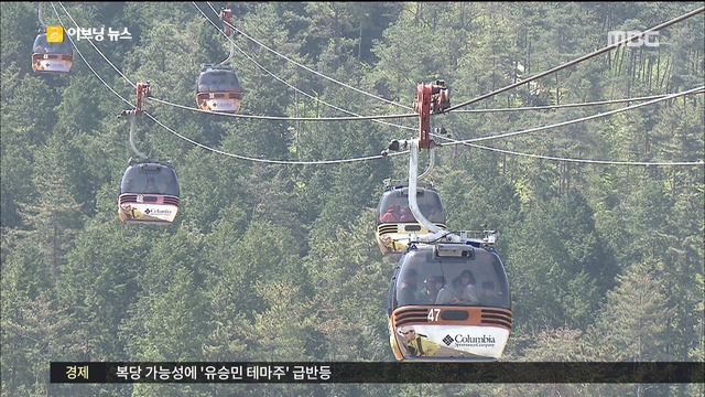 한려수도 한눈에 통영 케이블카 1천만 돌파 코앞