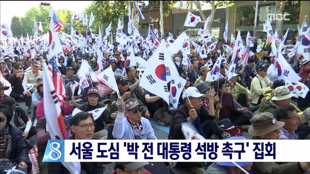 서울 도심 곳곳 박근혜 전 대통령 석방 촉구 집회