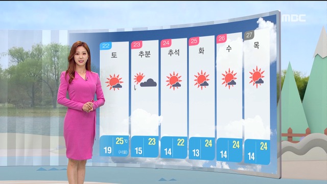 날씨 북녘에서 들려오는 단풍 소식내일은 가을 장대비