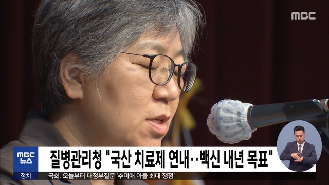 질병관리청 "국산 치료제 연내…백신 내년 목표"