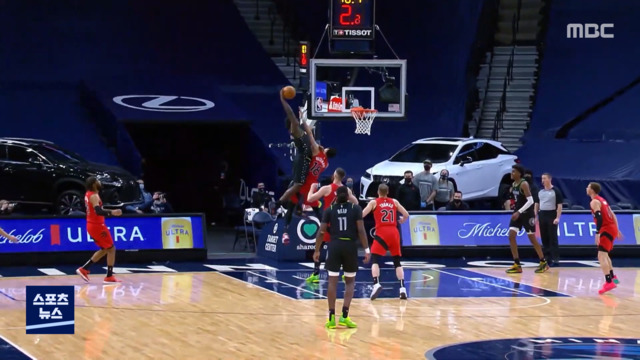 스포츠 영상 NBA 에드워즈 인유어 페이스이게 젊은피