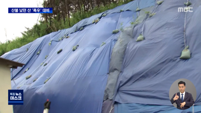 산불 피해 났던 경북 울진 산사태 우려울릉도 비 피해 우려