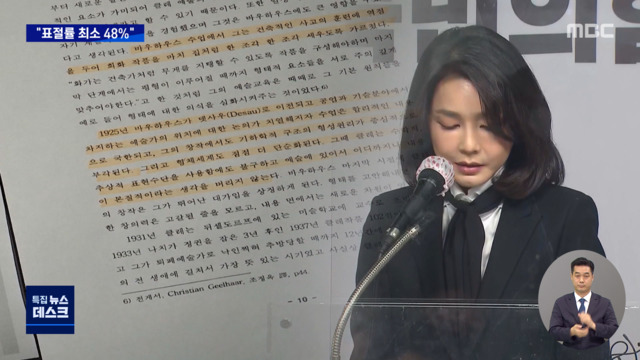 숙대교수들 김건희 논문 자체 검증"최소 481 표절"