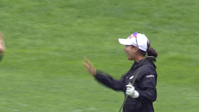 스포츠 영상 맞바람 이겨낸 샷 이글