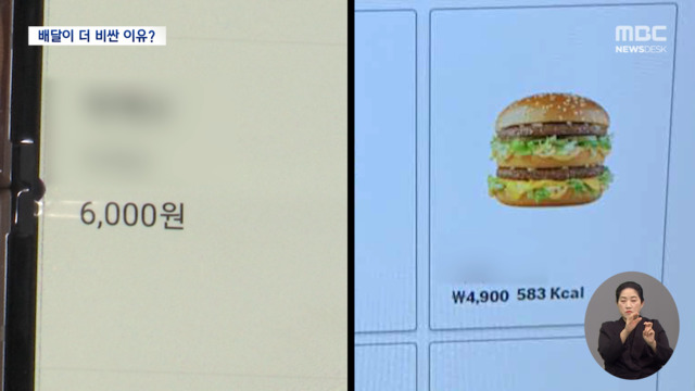 한국소비자원 서울 음식점 조사, 같은 음식도 배달이 더 비싸 -> 배달앱에 내는 중개수수료 일부를 가격으로 전가…자영업자 "남는 게 없어"