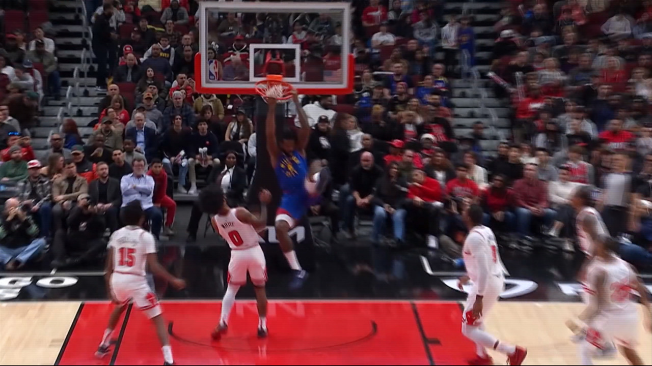 스포츠 영상 디안드레 조던 앨리웁 백덩크등 뒤로 내리꽂아