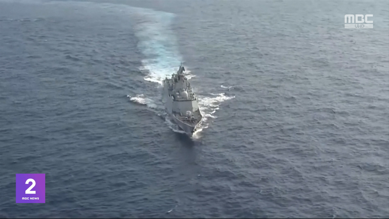 반중 라이칭더 취임에중국 대만 포위 훈련