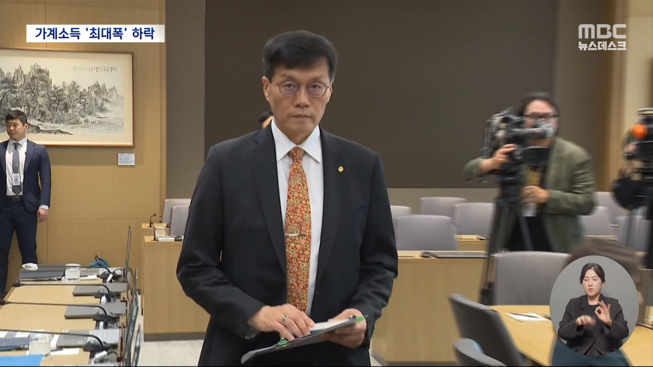 고물가에 실질소득 추락마이너스 살림 늘었다