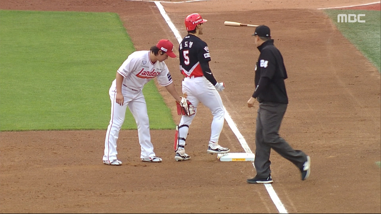 스포츠 영상 KIA 김도영 세리머니 하다가 아웃