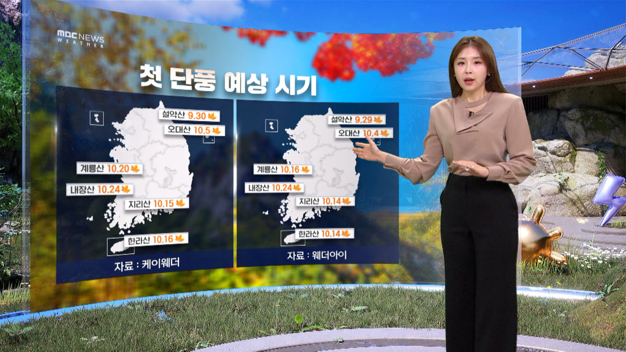 날씨 주말 설악산 첫 단풍 직접 확인해봤습니다 