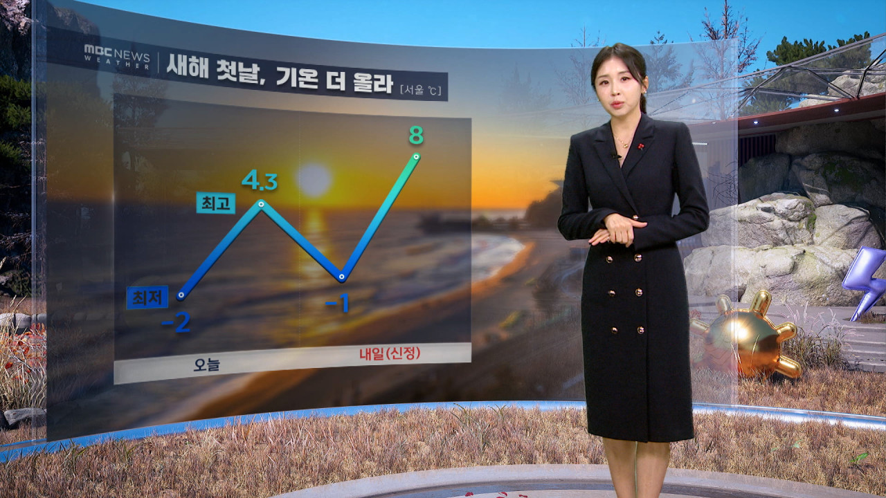 날씨 새해 첫날 아침 영하권 추위낮 기온 더 올라